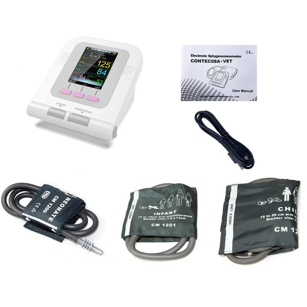 CONTEC08A Moniteur de Tension Artérielle Électronique pour Animaux (Vétérinaire) Ma boutique