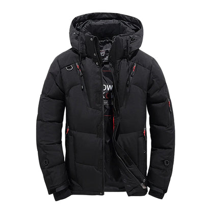 Veste Doudoune Homme en Duvet Blanc - Parka Hivernale Windproof, Chaude et Confortable, Avec Capuche Détachable BLACKBEARD OUTDOOR INDUSTRIES
