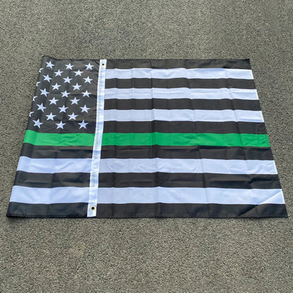 Drapeau Thin Blue Line USA - 90x150 cm BLACKBEARD OUTDOOR INDUSTRIES