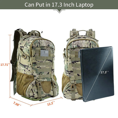Sac à Dos Tactique Homme 35L INOXTO – Randonnée, Trekking, Camping, Voyage - BLACKBEARD OUTDOOR INDUSTRIES