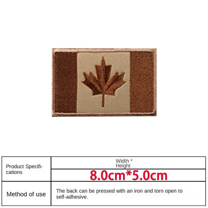 Patch Drapeau Canada – Brodé avec Velcro ou à Coudre - BLACKBEARD OUTDOOR INDUSTRIES