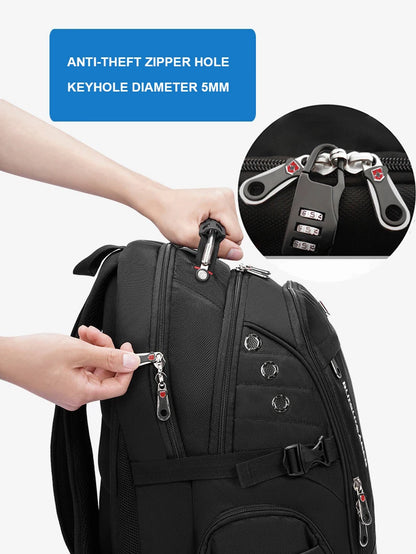 Sac à Dos Ordinateur Étanche 2025 – 17"/20" | Grande Capacité, USB, Antivol | Homme & Femme - BLACKBEARD OUTDOOR INDUSTRIES