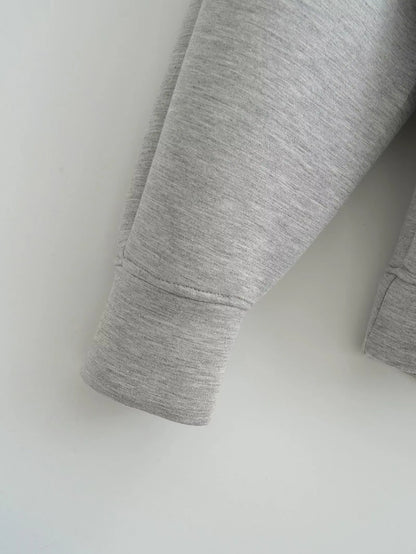 Veste à Capuche Grise femme - Manteau à Manches Longues avec Poches Spacieuses et Fermeture Éclair - Veste Décontractée et Légère pour Femme - BLACKBEARD OUTDOOR INDUSTRIES
