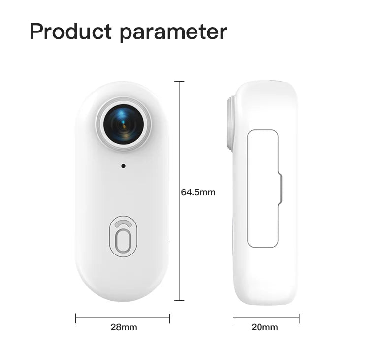 4K Bodycam  d’action 4K ultra-compacte Ma boutique