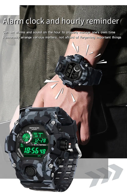 SANDA 2183 – Montre Électronique Homme - BLACKBEARD OUTDOOR INDUSTRIES