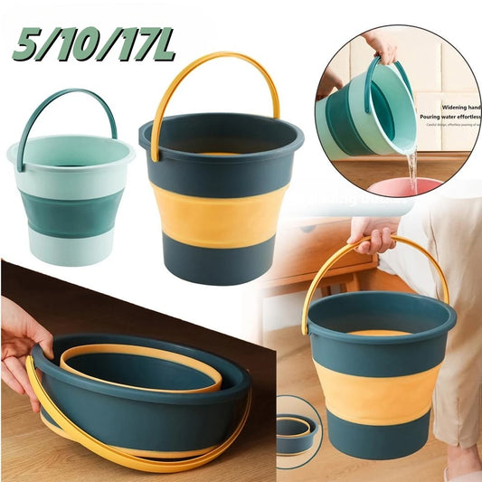 Seau Pliable avec Couvercle 5L / 10L / 17L — Seau Multi-Usages Portable pour Camping, Voiture, Pêche, Maison - BLACKBEARD OUTDOOR INDUSTRIES
