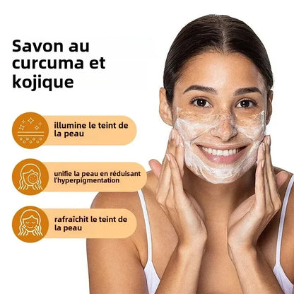 Savon au Curcuma et Acide Kojique – Exfoliant Naturel pour un Éclat Radieux de la Peau - BLACKBEARD OUTDOOR INDUSTRIES