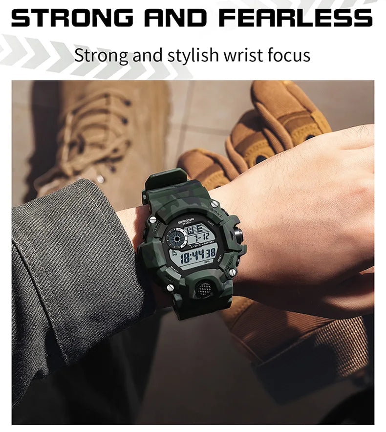 SANDA 2183 – Montre Électronique Homme - BLACKBEARD OUTDOOR INDUSTRIES