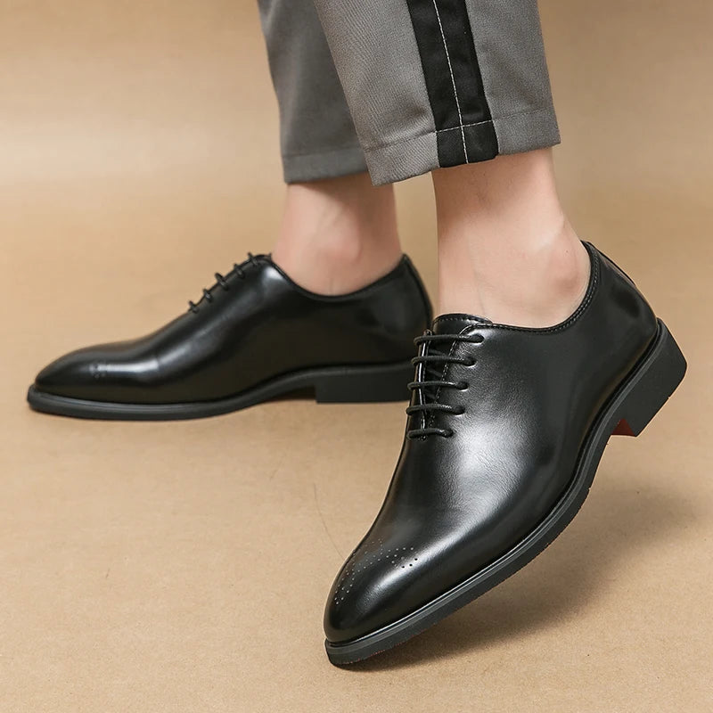 Chaussures de Banquet Classiques pour Homme - Chaussures en Cuir à Lacets - Élégantes et Confortables BLACKBEARD OUTDOOR INDUSTRIES