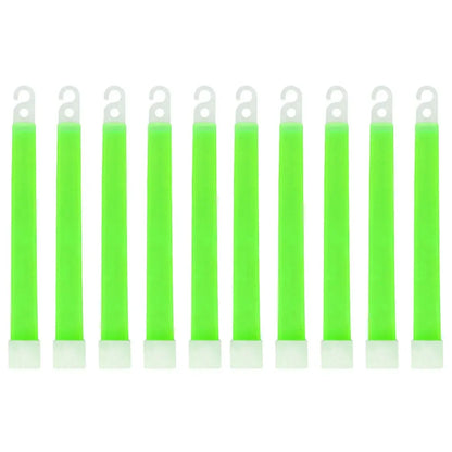 Lot de 50 Bâtons Lumineux Fluorescents 15 cm Équipement de Survie Militaire | Camping, Randonnée, SOS, Urgence, Fête | - BLACKBEARD OUTDOOR INDUSTRIES