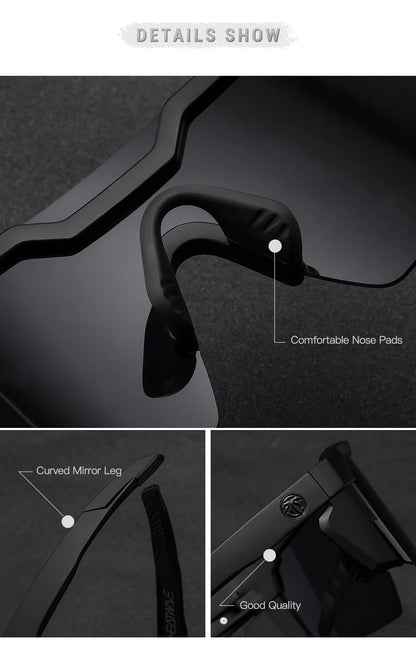 Lunettes de Soleil Heat Wave – Sport Cyclisme Style Conjugué, Polarisées, Anti-reflet, UV400 – Pour Homme & Femme - BLACKBEARD OUTDOOR INDUSTRIES