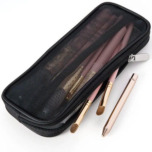 Trousse de Maquillage Transparente avec Fermeture Éclair – Organisateur Compact de Voyage pour Femmes - BLACKBEARD OUTDOOR INDUSTRIES
