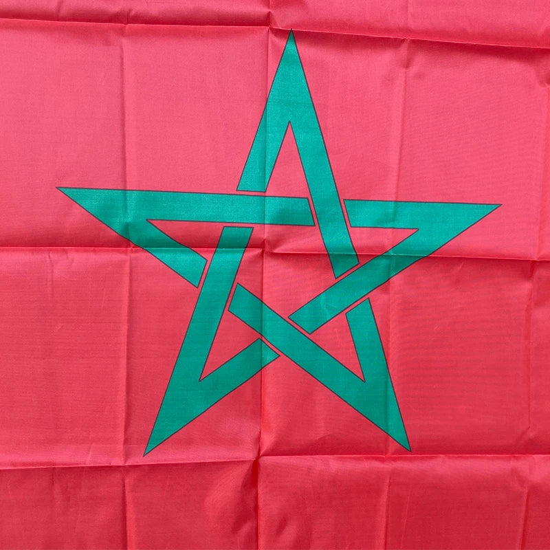 Drapeau du Maroc - 90 x 150 cm - Bannière de décoration murale BLACKBEARD OUTDOOR INDUSTRIES