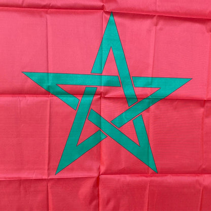 Drapeau du Maroc - 90 x 150 cm - Bannière de décoration murale BLACKBEARD OUTDOOR INDUSTRIES