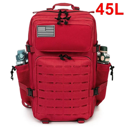 Sac à Dos Tactique 25L / 45L pour Homme et Femme – Laser Cut MOLLE, Sac Polyvalent pour Randonnée, École et Gym - BLACKBEARD OUTDOOR INDUSTRIES