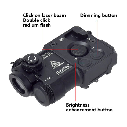 Tactical Zenitco Perst 4 – Viseur Laser Point Vert & IR Infrarouge pour Airsoft, AR15, AK47 - BLACKBEARD OUTDOOR INDUSTRIES
