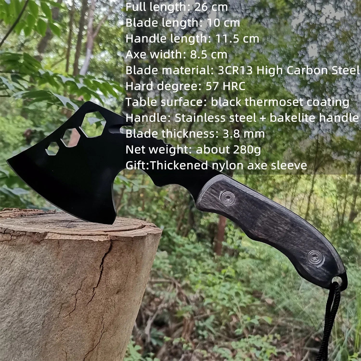 Hachette Tactique Garden Tomahawk – Pour chasse, camping et survie - BLACKBEARD OUTDOOR INDUSTRIES