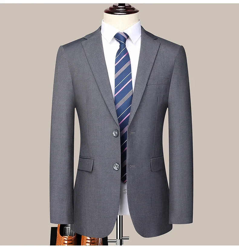Costume Homme Slim Fit à Deux Boutons – Costume Professionnel et Élégant avec Pantalon Inclus (Tailles S-6XL) BLACKBEARD OUTDOOR INDUSTRIES