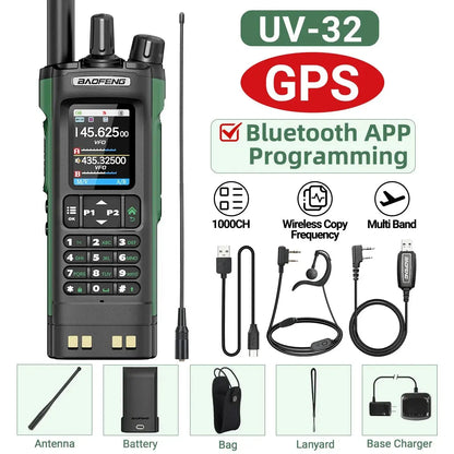 Talkie-Walkie Baofeng UV-32 – Programmation Bluetooth & GPS Intégré Ma boutique