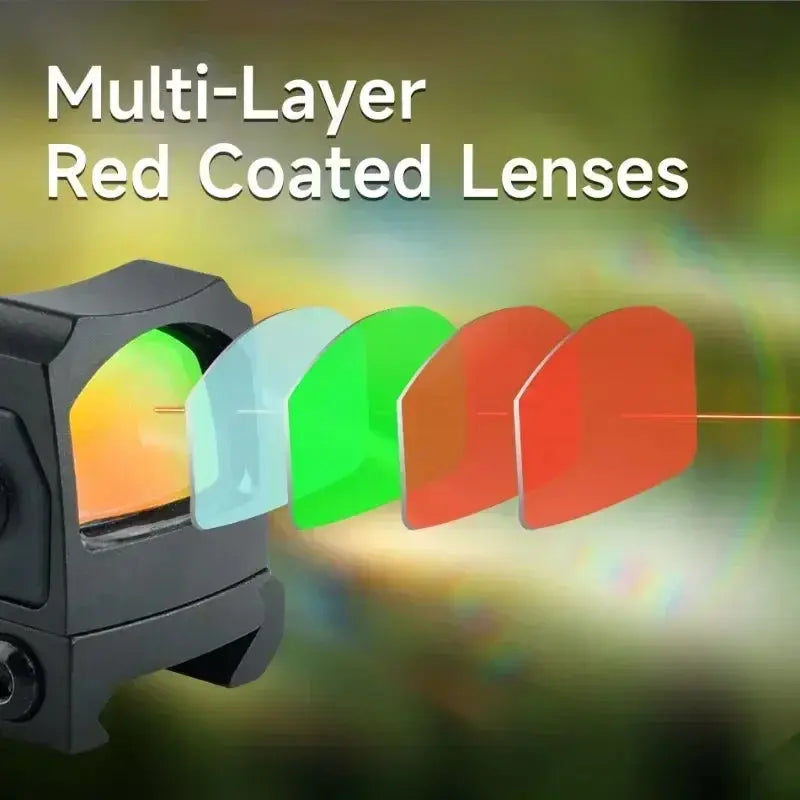 Viseur Tactique HD à Point Rouge Ajustable – Lentille Optique pour Fusil, Suivi Facile, Accessoire de Chasse et Tir Sportif Ma boutique
