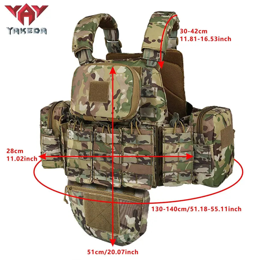 Gilet Tactique YAKEDA - Sac Équipement 5 pièces, Résistant à l'usure et à la déchirure Ma boutique