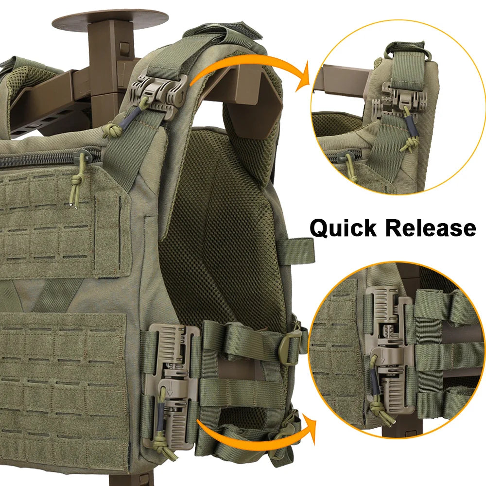 Gilet Tactique Outdoor 3.0 K19 pour Chasse – Porte Plaques MOLLE avec Système de Libération Rapide et Ceinture Ajustable – Équipement de Combat BLACKBEARD OUTDOOR INDUSTRIES