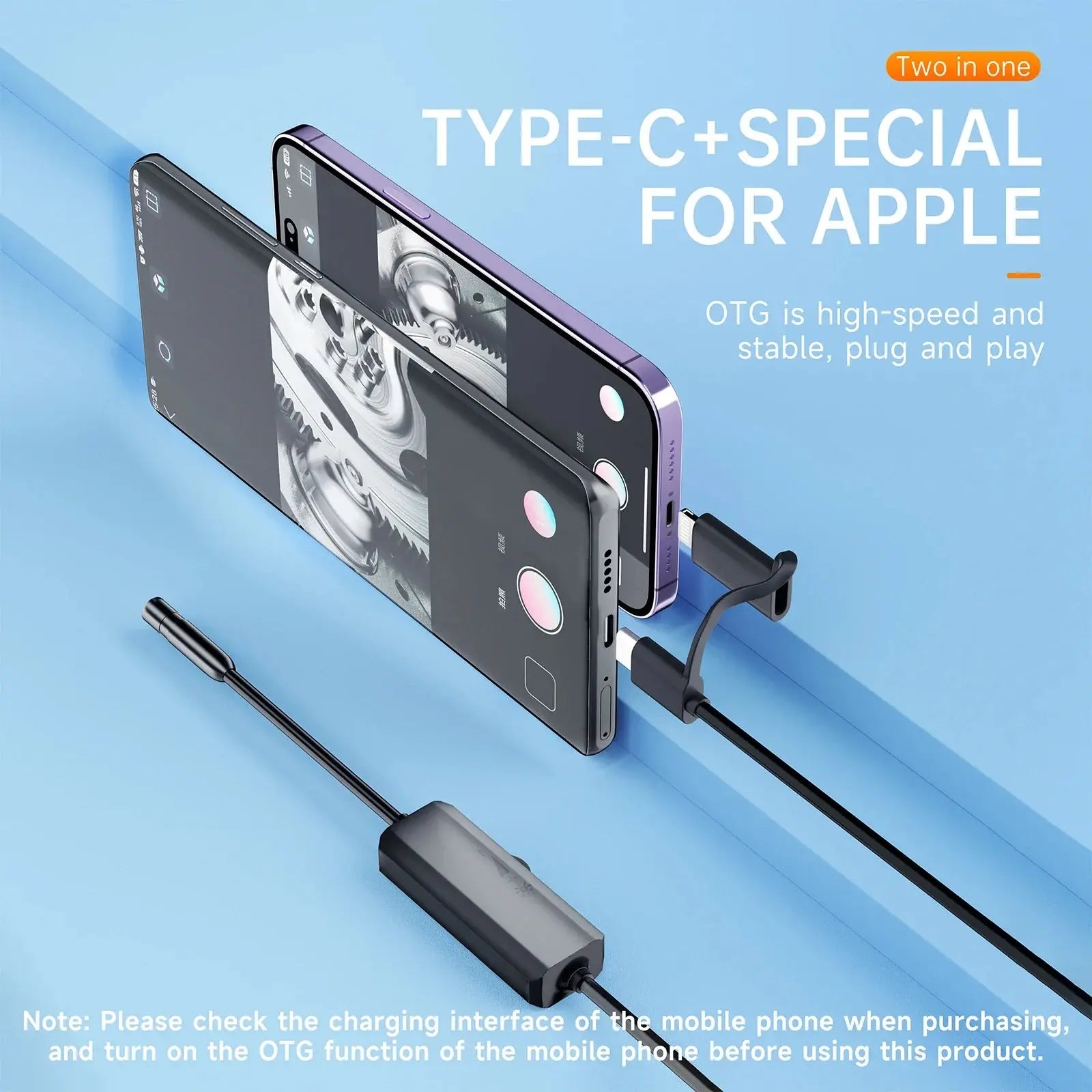Caméra Endoscope 5.5/8mm pour Smartphone Android & iPhone | Inspection Automobile & Canalisation | Étanche IP67 | HD 3MP Ma boutique
