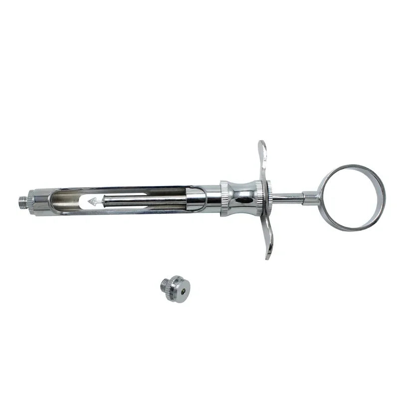 Seringue Dentaire Aspirante en Acier Inoxydable avec Embout – Instrument Chirurgical Dentaire Ma boutique