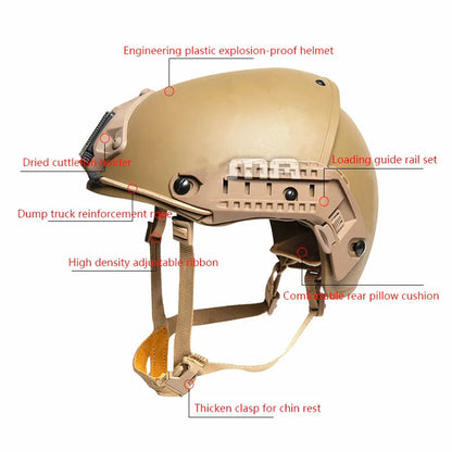 2 In 1 AirFrame Helmet AF — Casque Tactique Sparta CS Field Combat avec Suspension et Coussinets Mémoire Ma boutique