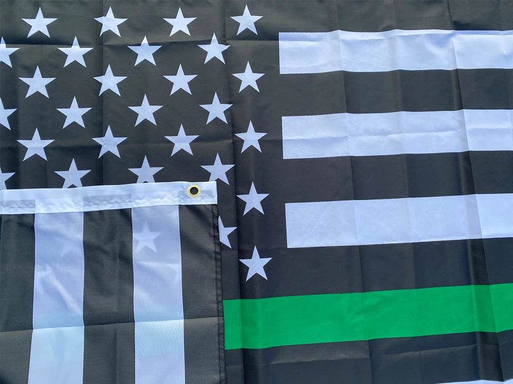 Drapeau Thin Blue Line USA - 90x150 cm BLACKBEARD OUTDOOR INDUSTRIES