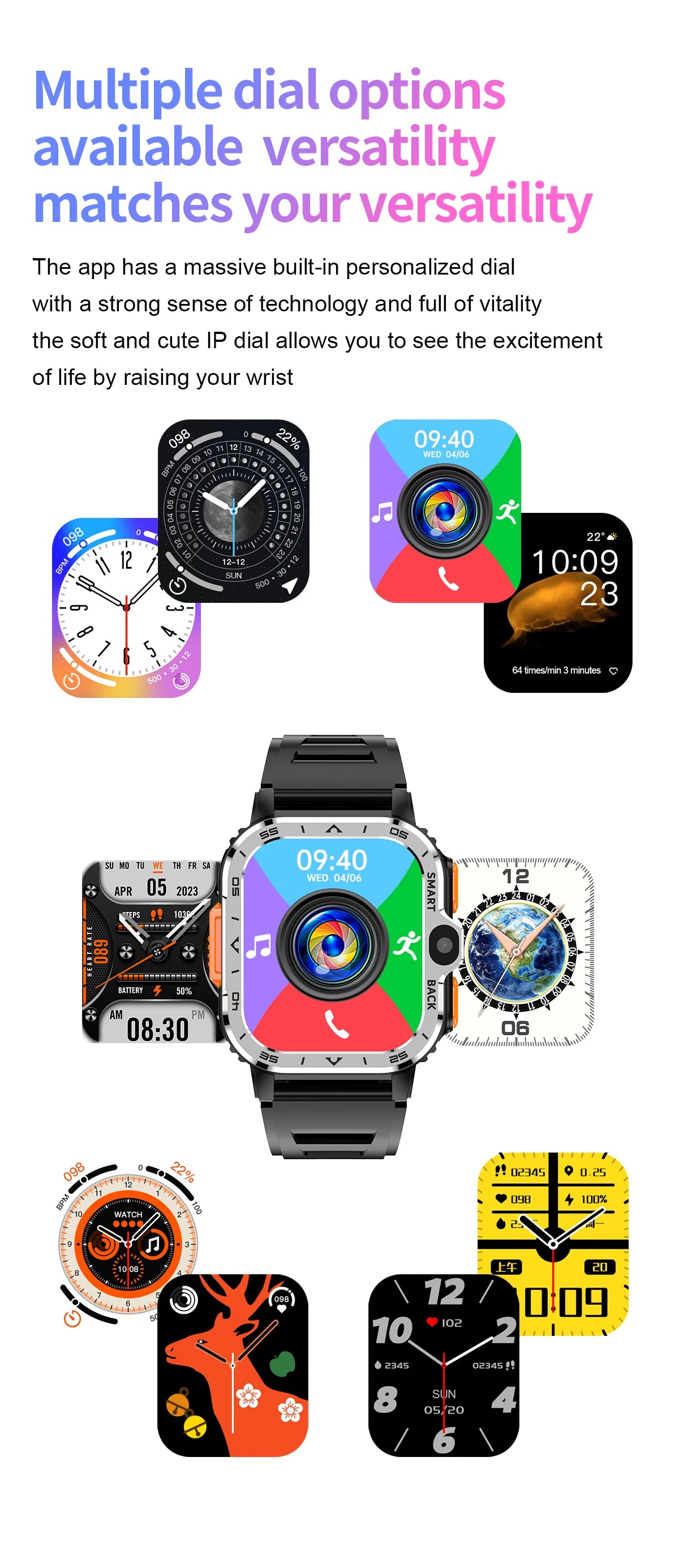 Montre Connectée VALDUS PGD Android – Écran 2,03", Double Caméra HD, 4G LTE, 64 Go ROM, NFC & WiFi - BLACKBEARD OUTDOOR INDUSTRIES