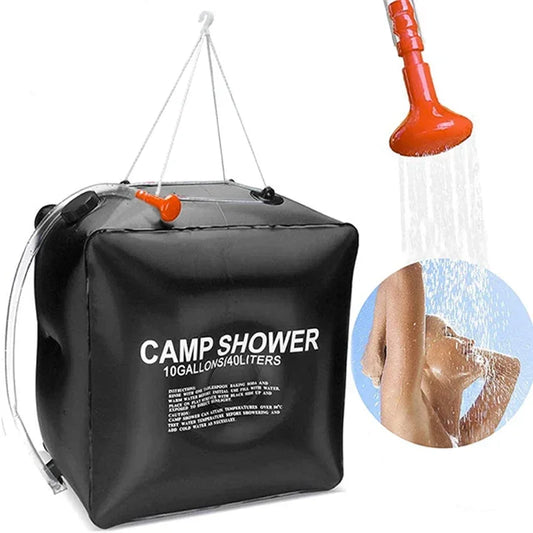 Sac Douche Solaire 40L – Chauffage Rapide à l’Énergie Solaire pour Camping et Outdoor - BLACKBEARD OUTDOOR INDUSTRIES