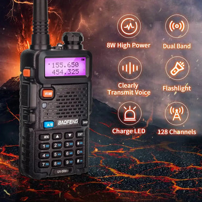 Baofeng UV-5R 8W – Radio Bidirectionnelle Haute Puissance | Jusqu’à 15 km de Portée Ma boutique