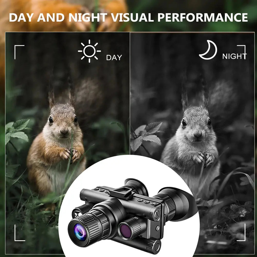 Z9157 Monoculaire Binoculaire Tactique à Vision Nocturne Infrarouge – 40MP – Écran Double TFT – Zoom 5x – 4K UHD – Batterie 12h – Résistant IP65 Ma boutique