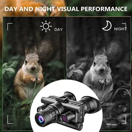 Z9157 Monoculaire Binoculaire Tactique à Vision Nocturne Infrarouge – 40MP – Écran Double TFT – Zoom 5x – 4K UHD – Batterie 12h – Résistant IP65 Ma boutique