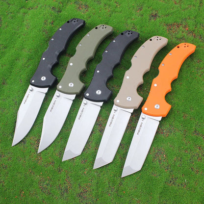 Cold RECON 1 Couteau Pliant Tactique Militaire en Acier AUS10A – Tanto, Combat, Chasse, Survie - BLACKBEARD OUTDOOR INDUSTRIES