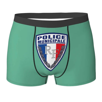 Boxer Homme Insigne Police Municipale – Sous-vêtement Original et Confortable - BLACKBEARD OUTDOOR INDUSTRIES