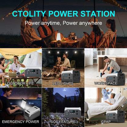 Générateur Solaire Portable avec Batterie LiFePO4 | UPS intégré | Sortie 110V / 220V AC | Idéal pour Camping, Maison, Secours - BLACKBEARD OUTDOOR INDUSTRIES