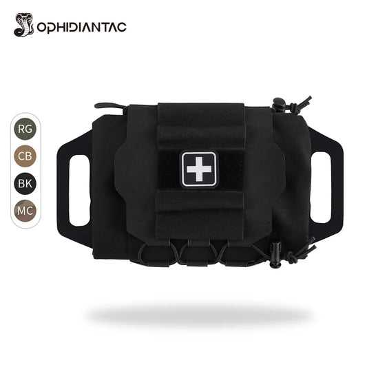Kit de Premiers Secours OPHIDIANTAC IFAK - Poche Médicale MOLLE pour Déploiement Rapide, Sac de Chasse et Kit de Survie - BLACKBEARD OUTDOOR INDUSTRIES