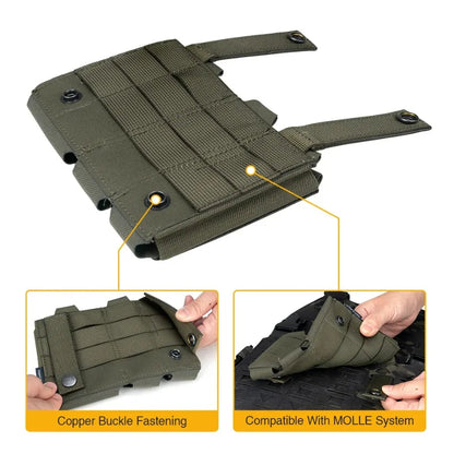 IDOGEAR Poche Tactique LSR 556 Triple Mag Carrier MOLLE - Poche à Munitions Découpée au Laser BLACKBEARD OUTDOOR INDUSTRIES