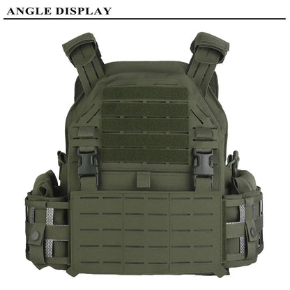 Gilet Porte-Plat Nylon LG4 Multifonction avec Plaque Frontale Remplaçable – Système MOLLE, Gilet de Combat pour Chasse et Entraînement BLACKBEARD OUTDOOR INDUSTRIES