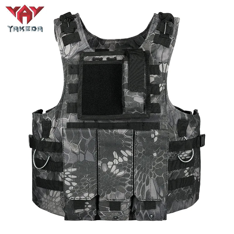 Gilet Tactique YAKEDA Multifonction – Gilet Camouflage Amphibie Outdoor pour Entraînement, Chasse et Activités Tactiques BLACKBEARD OUTDOOR INDUSTRIES