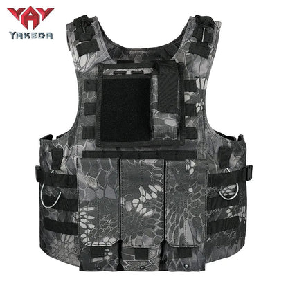 Gilet Tactique YAKEDA Multifonction – Gilet Camouflage Amphibie Outdoor pour Entraînement, Chasse et Activités Tactiques BLACKBEARD OUTDOOR INDUSTRIES