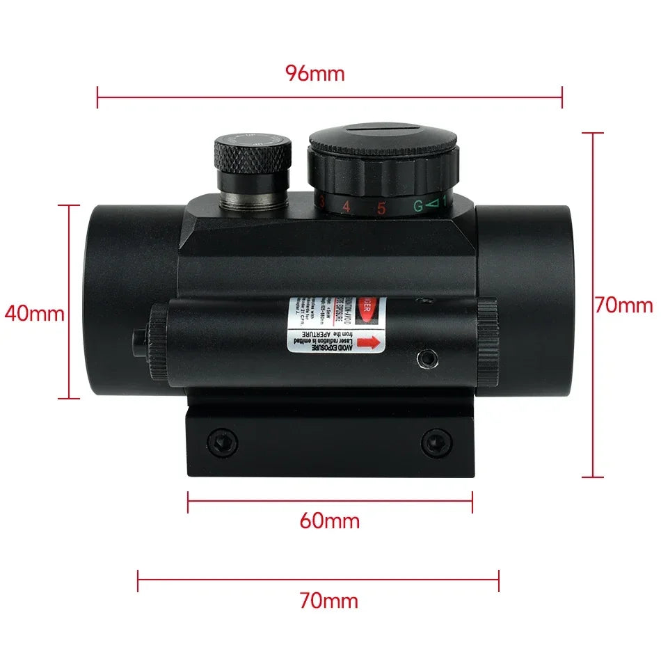 Viseur Red Dot 1x40 avec Laser Intégré - BLACKBEARD OUTDOOR INDUSTRIES