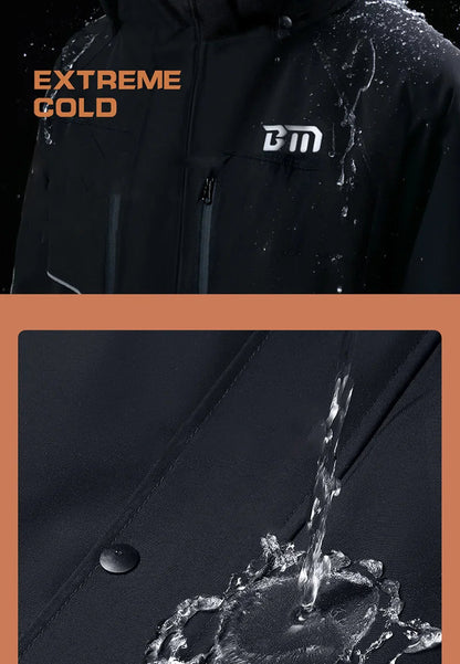 Motorcycle Riding Winter Coldproof Clothing Winter Fashion Waist Designwarm Cotton Jumpsuit Thickened Waterproof Snowmobile Suit BLACKBEARD OUTDOOR INDUSTRIES