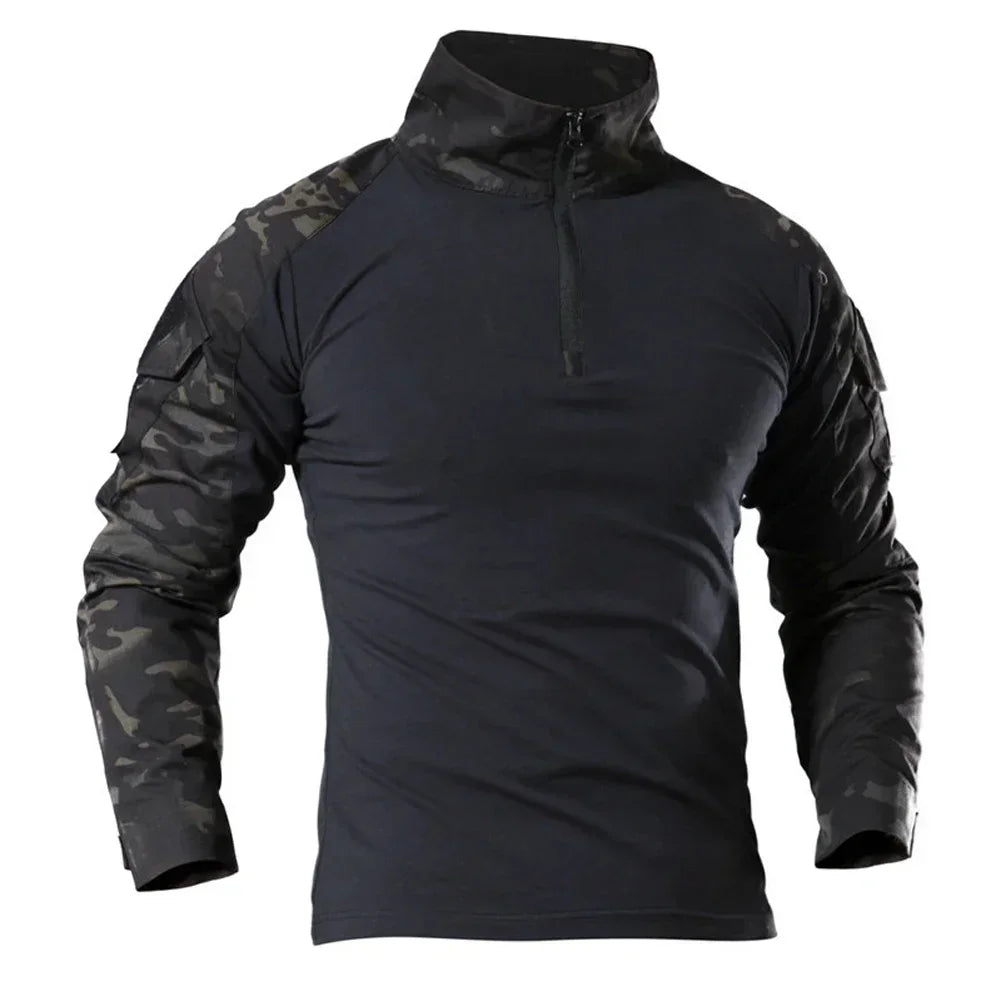 🪖 Chemise de Combat Camouflage Homme – TOMITANY Airsoft | Paintball | Randonnée | Tactique | Manches longues - BLACKBEARD OUTDOOR INDUSTRIES