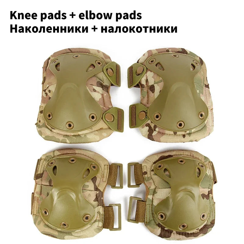 Genouillères et Coudières Tactiques Militaires – Protection Haute Performance pour Airsoft, Chasse, Sports et Entraînements - BLACKBEARD OUTDOOR INDUSTRIES