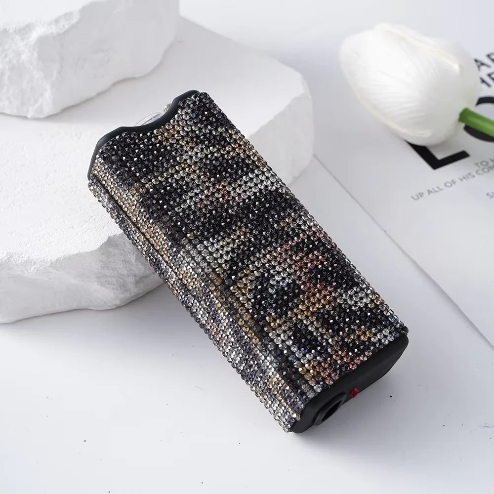 DiamondInlaid Multifunctional Portable Outdoor Tool Flashlight Arc Lighter USB Rechargeable Women's Gift BLACKBEARD OUTDOOR INDUSTRIES