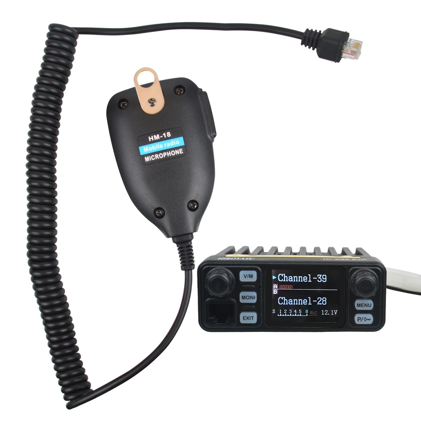 HIROYASU IC-980 Pro – Radio Mobile VHF/UHF Double Bande 25W 200 Canaux - BLACKBEARD OUTDOOR INDUSTRIES