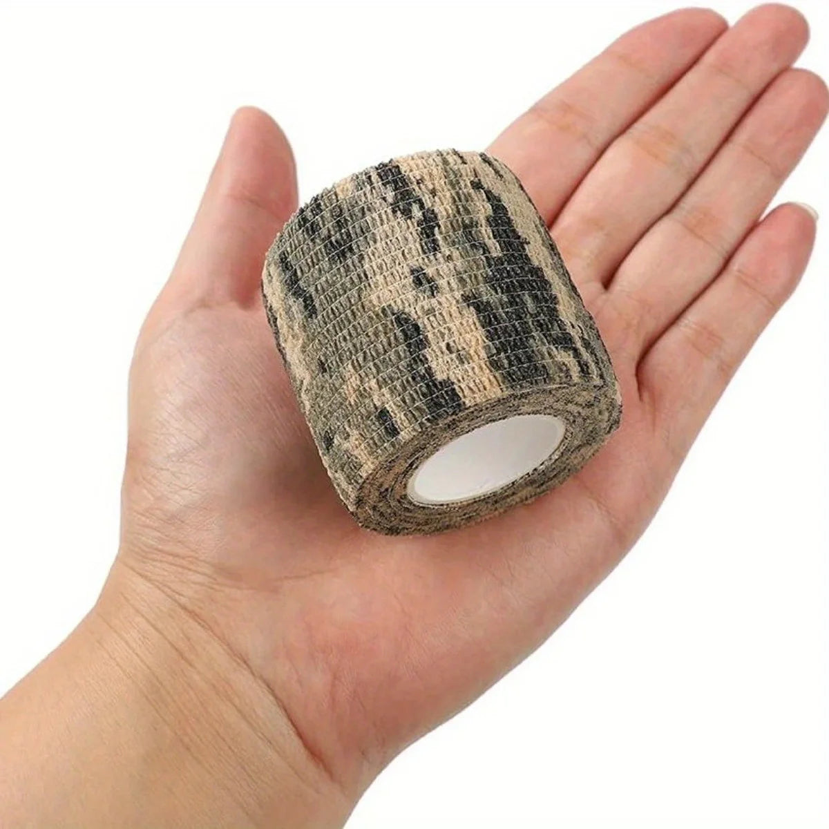 Lot de 6 Rouleaux de Bandes de Kinésiologie Camouflage – Bande Élastique de Soutien pour Coude et Genou - BLACKBEARD OUTDOOR INDUSTRIES
